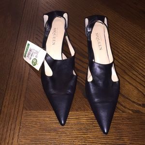 Alexander McQueen black pumps shoes pointy NWT